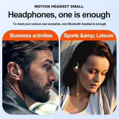 A1S Bluetooth Earphone Hanging Ear Incorporation True Sound Sports Single Ear Headset, A1S Black�...