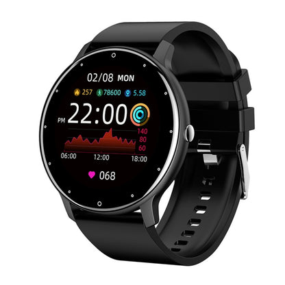 ZL02 Heart Rate Monitoring Pedometer Smart Watch, Silicone Band (Blue), Silicone Band (Black)����...