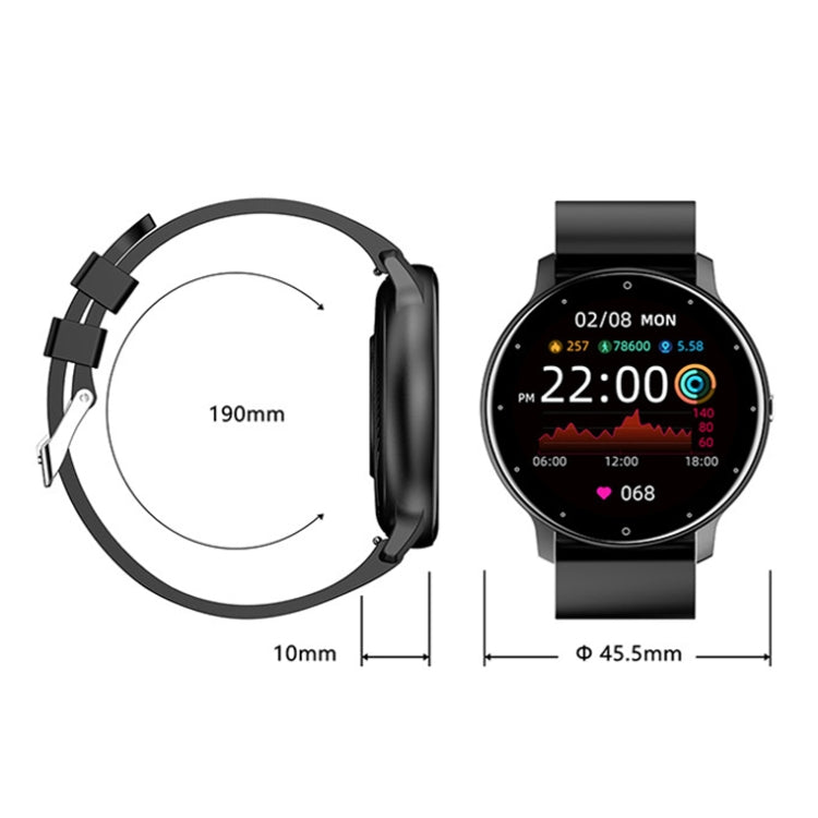 ZL02 Heart Rate Monitoring Pedometer Smart Watch, Silicone Band (Blue), Silicone Band (Black)����...