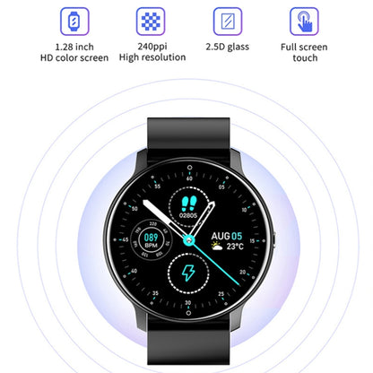 ZL02 Heart Rate Monitoring Pedometer Smart Watch, Silicone Band (Blue), Silicone Band (Black)����...