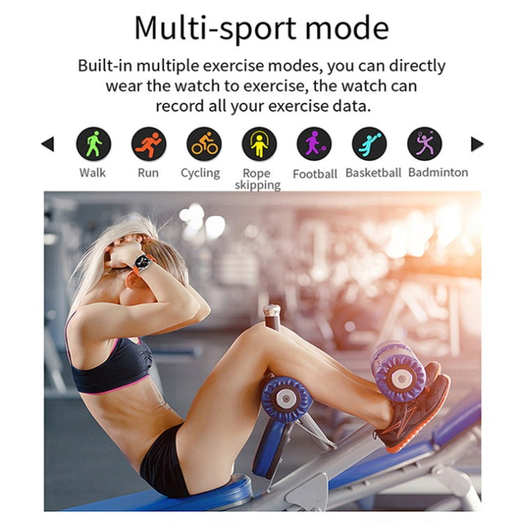 LOANIY CF80 1.08 Inch Heart Rate Monitoring Smart Bluetooth Watch, Gold Steel, Black Steel�������...