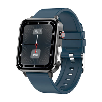 LOANIY E86 1.7 Inch Heart Rate Monitoring Smart Bluetooth Watch, Blue, Black, Red, Black Leather�...