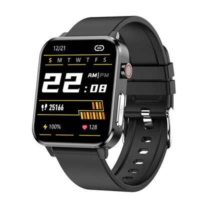 LOANIY E86 1.7 Inch Heart Rate Monitoring Smart Bluetooth Watch, Blue, Black, Red, Black Leather�...
