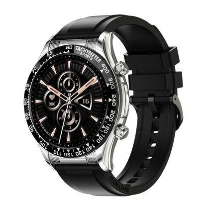 LOANIY E18 Pro Smart Bluetooth Calling Watch with NFC Function, Black Silicone, Green Silicone���...