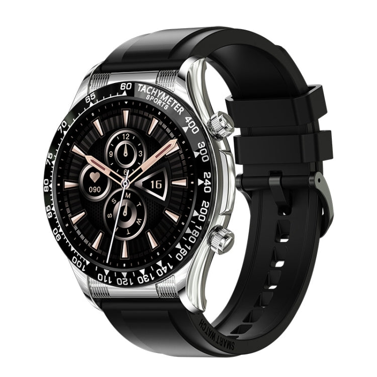 LOANIY E18 Pro Smart Bluetooth Calling Watch with NFC Function, Black Silicone, Green Silicone���...