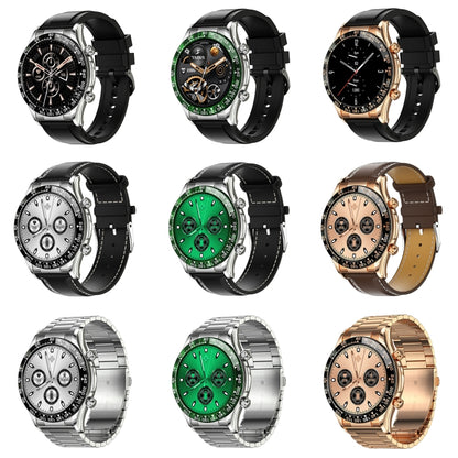 LOANIY E18 Pro Smart Bluetooth Calling Watch with NFC Function, Black Silicone, Green Silicone���...