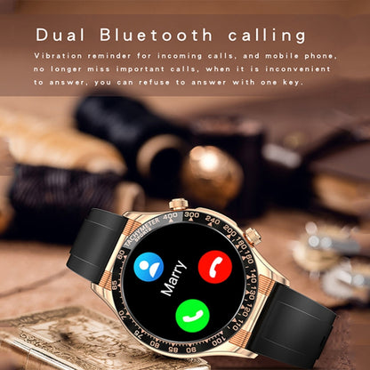 LOANIY E18 Pro Smart Bluetooth Calling Watch with NFC Function, Black Silicone, Green Silicone���...
