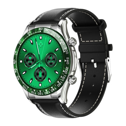 LOANIY E18 Pro Smart Bluetooth Calling Watch with NFC Function, Black Silicone, Green Silicone���...