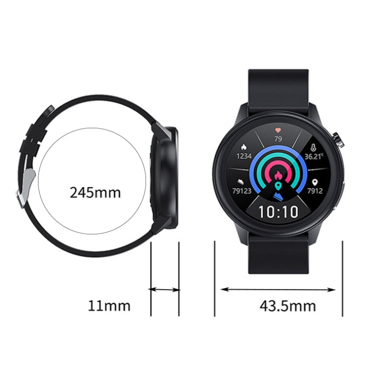 LOANIY E80 1.3 Inch Heart Rate Detection Smart Watch, Black Silicone, Blue Silicone, Red Silicone...