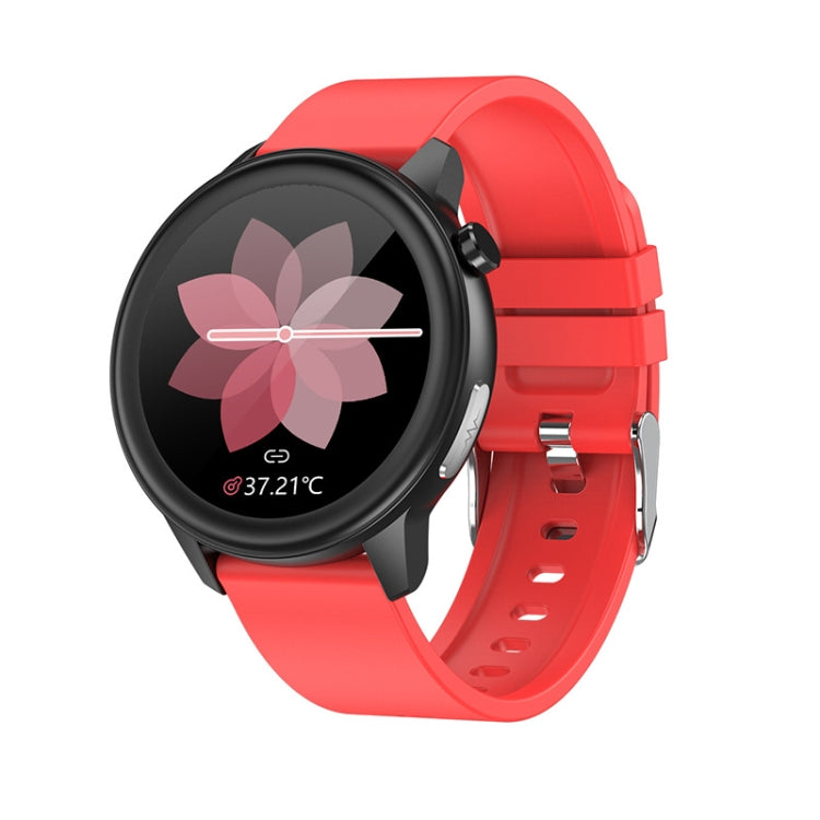 LOANIY E80 1.3 Inch Heart Rate Detection Smart Watch, Black Silicone, Blue Silicone, Red Silicone...