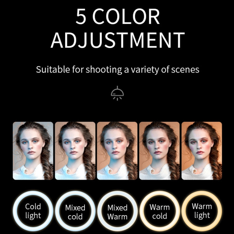 S20 LED Ring Live Fill Light Selfie Photography Full Screen Beauty Light, Style:, Single Light���...