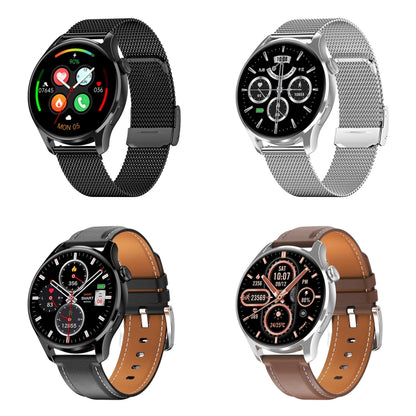 HD3 1.32 Inch Heart Rate Monitoring Smart Watch with Payment Function, Black Steel, Silver Steel�...