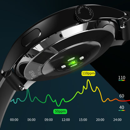 HD3 1.32 Inch Heart Rate Monitoring Smart Watch with Payment Function, Black Steel, Silver Steel�...