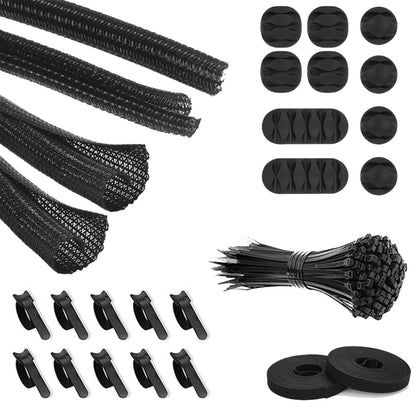Desktop Data Cable Organizer Storage Winder Combination Set, 119 In 1, Zipper:126 In 1�����������...