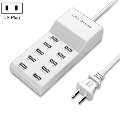 USB Multi-port Charger Mobile Phone Fast Charging Universal Fast Adapter, 10 Interface US Plug���...