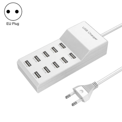 USB Multi-port Charger Mobile Phone Fast Charging Universal Fast Adapter, 10 Interface US Plug���...