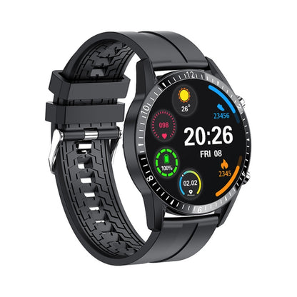 I9 1.5 Inch Heart Rate/Blood Pressure/Blood Oxygen Monitoring Watch, Color: Silver Steel, Black, ...