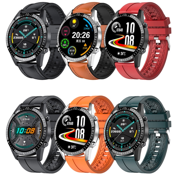 I9 1.5 Inch Heart Rate/Blood Pressure/Blood Oxygen Monitoring Watch, Color: Silver Steel, Black, ...