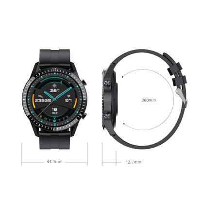 I9 1.5 Inch Heart Rate/Blood Pressure/Blood Oxygen Monitoring Watch, Color: Silver Steel, Black, ...