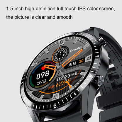 I9 1.5 Inch Heart Rate/Blood Pressure/Blood Oxygen Monitoring Watch, Color: Silver Steel, Black, ...