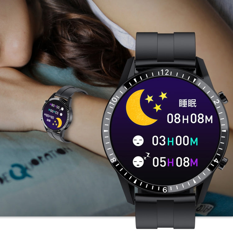 I9 1.5 Inch Heart Rate/Blood Pressure/Blood Oxygen Monitoring Watch, Color: Silver Steel, Black, ...