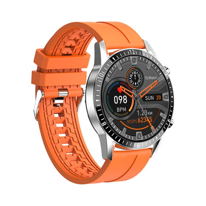 I9 1.5 Inch Heart Rate/Blood Pressure/Blood Oxygen Monitoring Watch, Color: Silver Steel, Black, ...