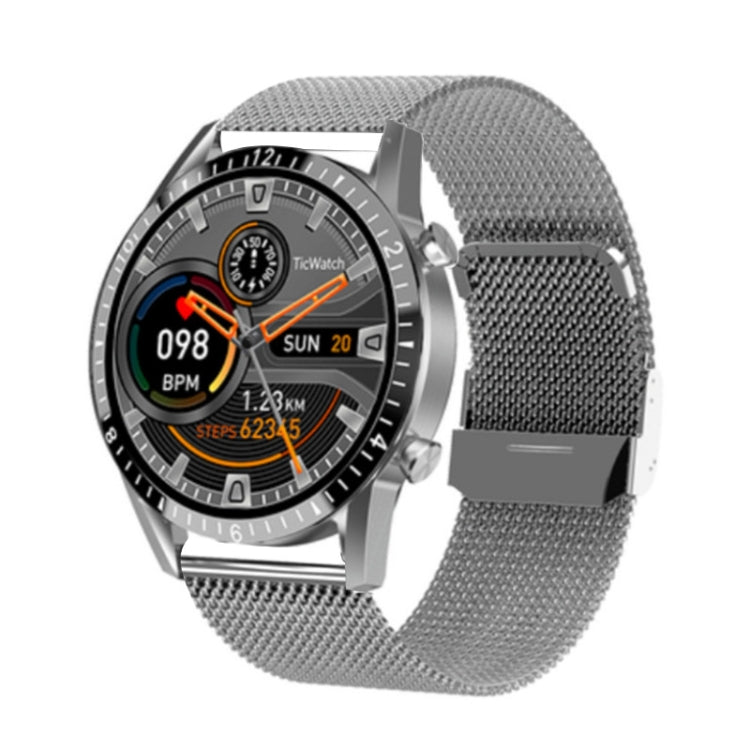 I9 1.5 Inch Heart Rate/Blood Pressure/Blood Oxygen Monitoring Watch, Color: Silver Steel, Black, ...