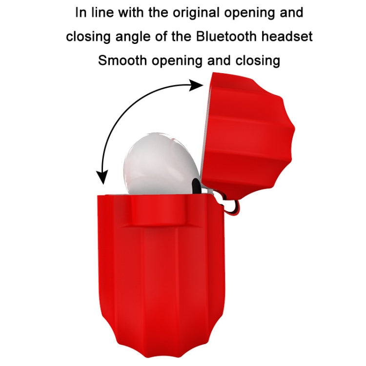 Bluetooth Earphone Soft Silicone Case, For AirPods Pro (Rose Red), For AirPods Pro (Sapphire)����...