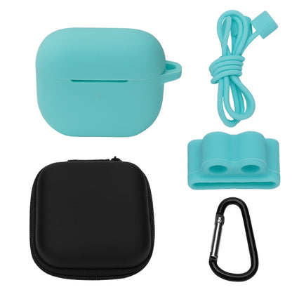 Bluetooth Earphone Silicone Cover Set For AirPods 3, 5 PCS/Set White, 5 PCS/Set Mint Green�������...