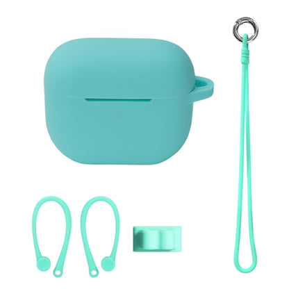 Bluetooth Earphone Silicone Cover Set For AirPods 3, 5 PCS/Set White, 5 PCS/Set Mint Green�������...