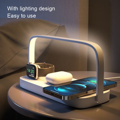 UD10 Mobile Phone Wireless Charger With Small Night Light, For iPhone 12/13&iWatch&AirPods�������...