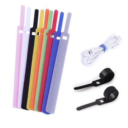 50 PCS Needle Shape Self-adhesive Data Cable Organizer Colorful Bundles, 10 x 130mm, 12 x 115mm��...
