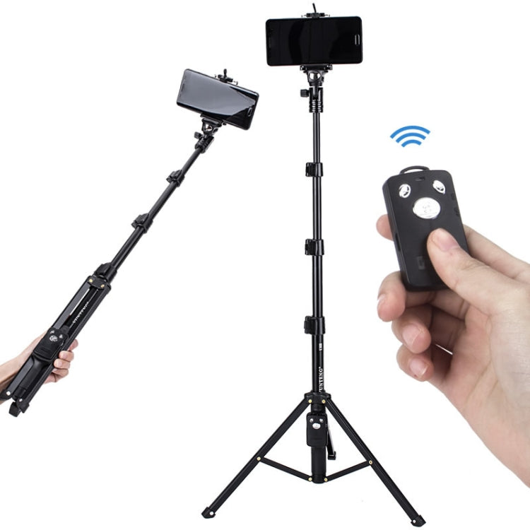 YUNTENG Selfie Stick Tripod Bluetooth Remote Control Camera Stand, 1688 Black, 1688 Pink)��������...
