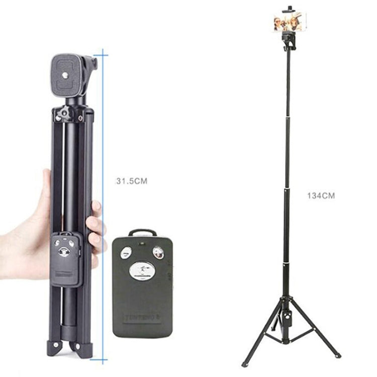 YUNTENG Selfie Stick Tripod Bluetooth Remote Control Camera Stand, 1688 Black, 1688 Pink)��������...