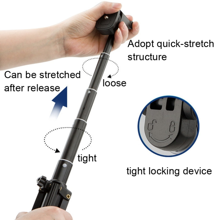 YUNTENG Selfie Stick Tripod Bluetooth Remote Control Camera Stand, 1688 Black, 1688 Pink)��������...