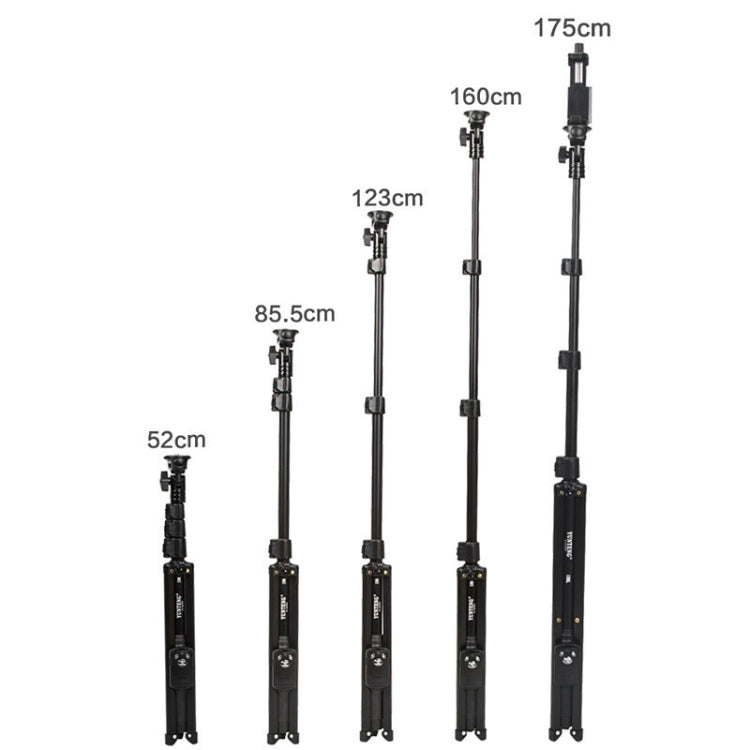 YUNTENG 1388L Tripod Selfie Stick Phone With Bluetooth Remote Control, YUNTENG 1388L