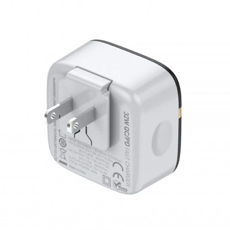 LDNIO A3513Q 32W QC3.0 3 USB Ports Phone Adapter, US Plug with Micro USB Cable�������������������...