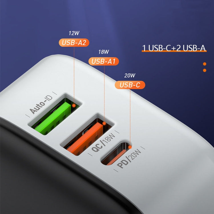 LDNIO A3513Q 32W QC3.0 3 USB Ports Phone Adapter, US Plug with Micro USB Cable�������������������...