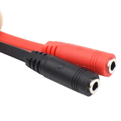 10 PCS Y-1001 20cm 3.5mm Car Audio Computer Headset Microphone 2 In 1 Adapter Cable, Y-1001
