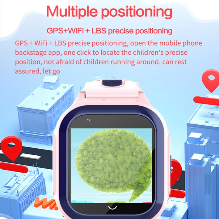 DF70 1.4 Inch 4G GPS + WIFI + LBS Positioning Children Calling Watch With SOS Function, Pink, Blu...