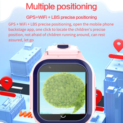 DF70 1.4 Inch 4G GPS + WIFI + LBS Positioning Children Calling Watch With SOS Function, Pink, Blu...
