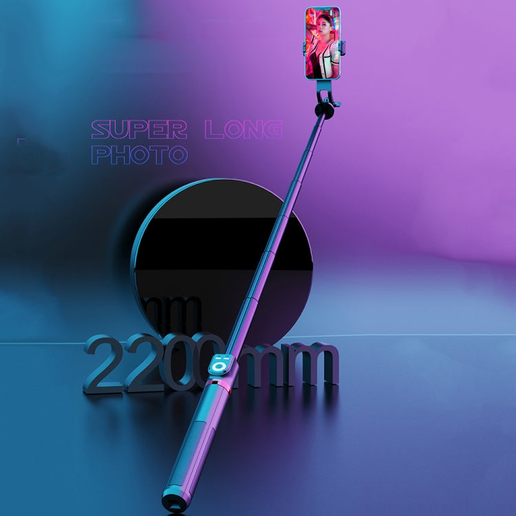 360-degree Rotating Foldable Bluetooth Selfie Sticks Live Stand, Spec:, P220 TK (Single Clip)����...