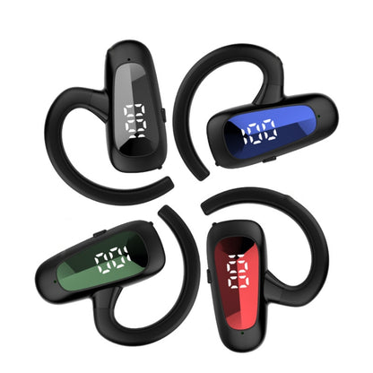 Bone Conduction Concepts Digital Display Stereo Bluetooth Earphones, Style:, Single Ear����������...