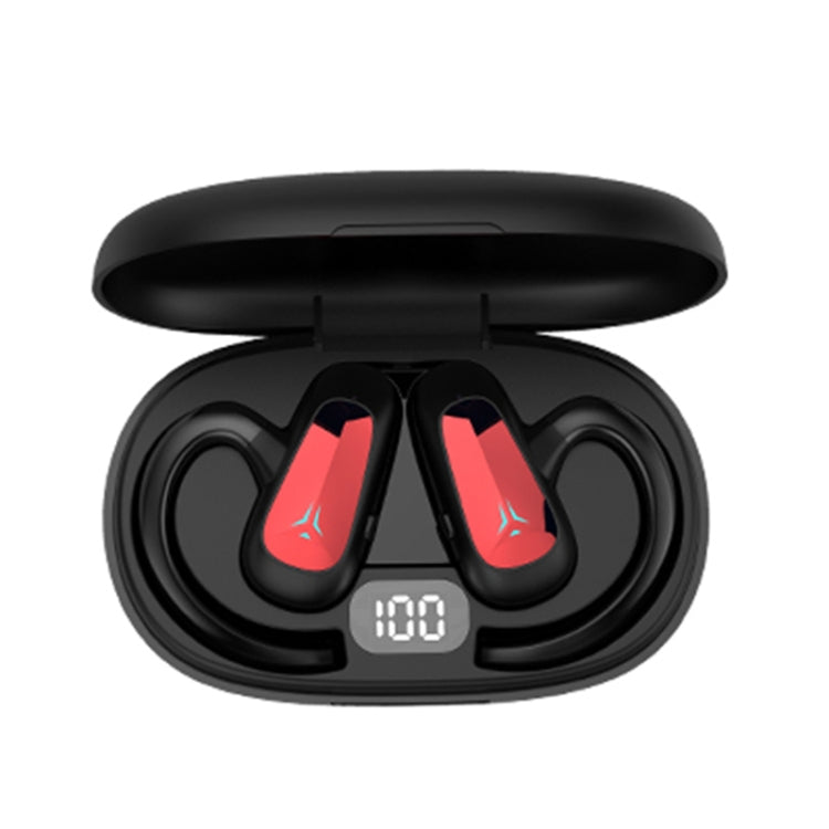 Bone Conduction Concepts Digital Display Stereo Bluetooth Earphones, Style:, Single Ear����������...