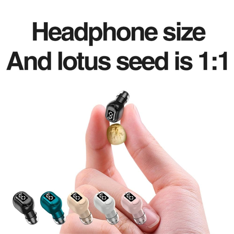M5 Digital Display Bluetooth Headset Mini In-ear Invisible Headphones, M5 Pink, M5 Green, M5 Blac...