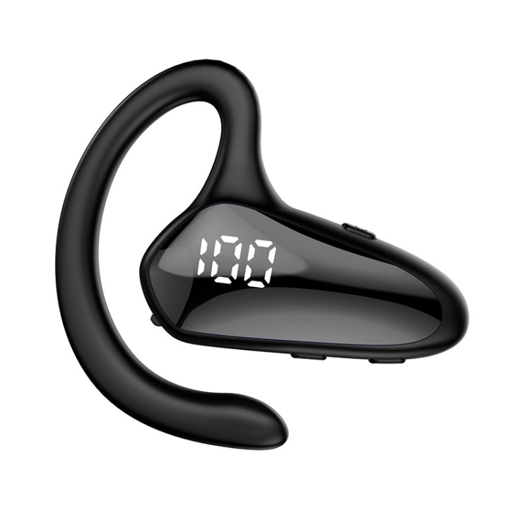 YX02 With Digital Display Hanging Ear Bone Conduction Bluetooth Headset, YX02 Black, YX02 Grey���...