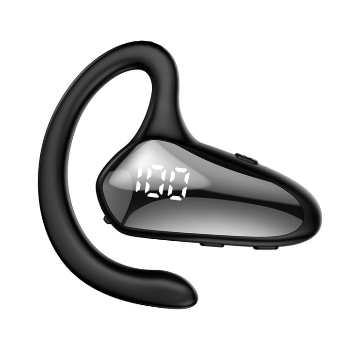 YX02 With Digital Display Hanging Ear Bone Conduction Bluetooth Headset, YX02 Black, YX02 Grey���...