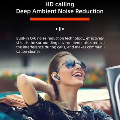 YX02 With Digital Display Hanging Ear Bone Conduction Bluetooth Headset, YX02 Black, YX02 Grey���...