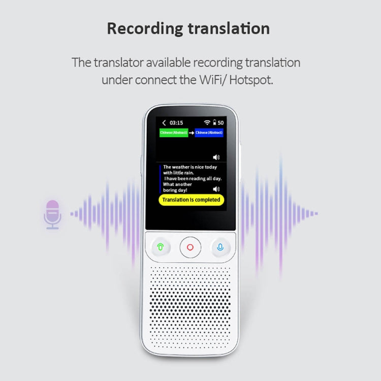 T10Pro Wifi Artificial Intelligence Photo / Recording Translating Machine Supports 138 Languages
