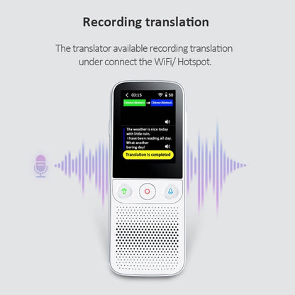 T10Pro Wifi Artificial Intelligence Photo / Recording Translating Machine Supports 138 Languages